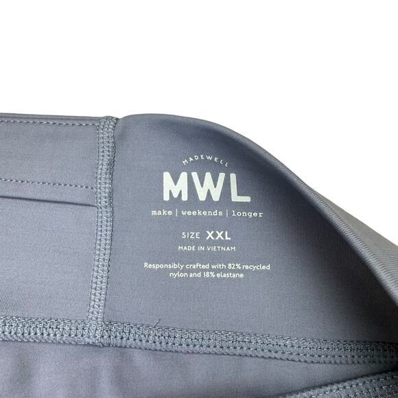 Madewell MWL Form High Rise Blue Ankle Length Athleisure Workout Leggings 23" - Picture 6 of 7